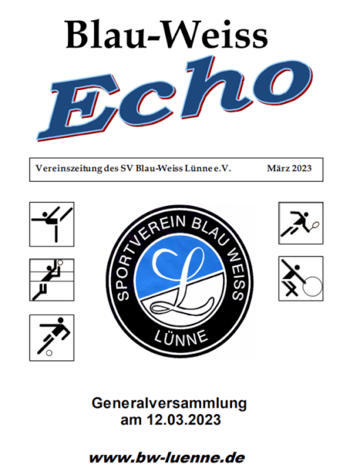 Blau-Weiss Echo zur Generalversammlung