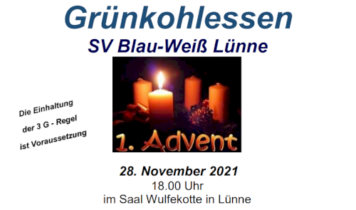 Grünkohlessen am 1. Advent