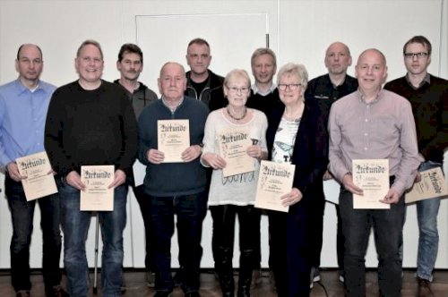 Ehrung für 40 Jahre Mitgliedschaft