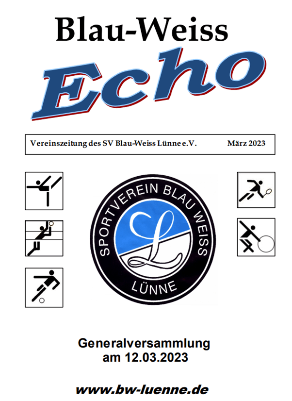 Blau-Weiss Echo zur Generalversammlung