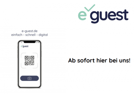 Kontaktdatenerfassung mit e-guest