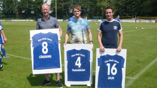 Verabschiedung von drei Spielern